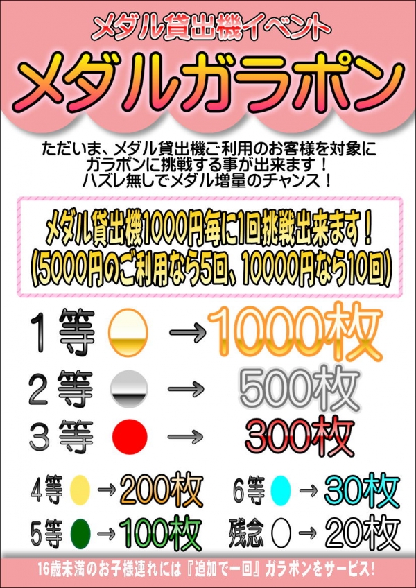 メダルガラポン