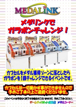 メダリンクでガラポンチャレンジ